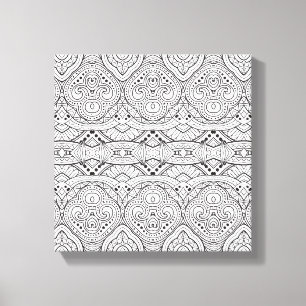 Kunstmatig geïnspireerd design 6 canvas afdruk