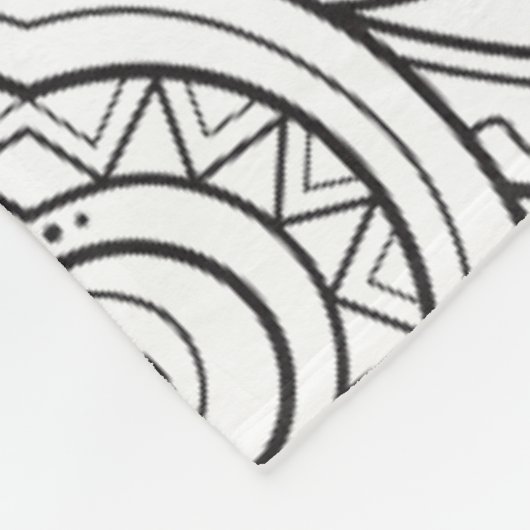 Kunstmatig geïnspireerd ontwerp fleece deken (Hoek)