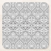 Kunstmatig geïnspireerd ontwerp kartonnen onderzetters (Voorkant)