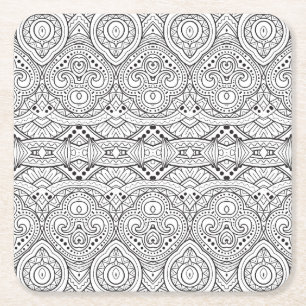 Kunstmatig geïnspireerd ontwerp kartonnen onderzetters