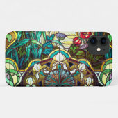 Kunstmatig gekleurd glas, floreel Case-Mate iPhone case (Achterkant (horizontaal))