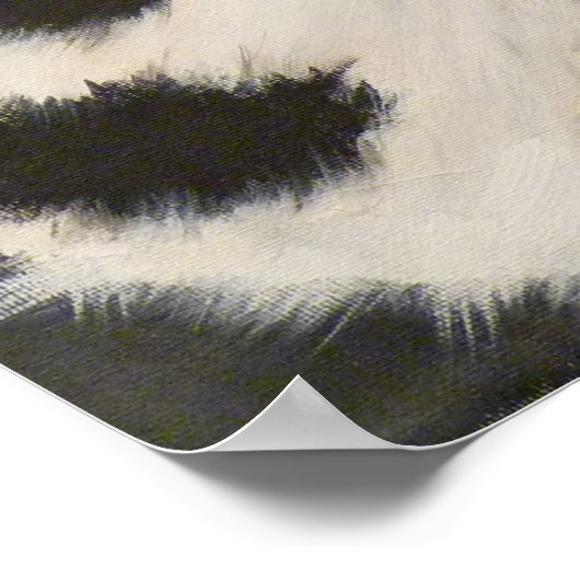 Kunstmatig geschilderd oogontwerp van tijger poster (Hoek)