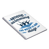 Kunstmatig gesynchroniseerd zwemwater is ons werkg notitieboek (Rechterzijde)