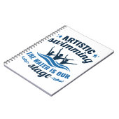 Kunstmatig gesynchroniseerd zwemwater is ons werkg notitieboek (Linkerzijde)