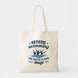 Kunstmatig gesynchroniseerd zwemwater is ons werkg tote bag