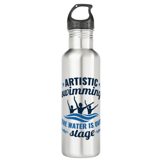 Kunstmatig gesynchroniseerd zwemwater is ons werkg waterfles (Voorkant)