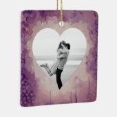 Kunstmatig hart/Aangepaste foto Keramisch Ornament (Rechts)