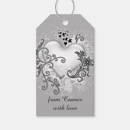 Kunstmatig hart cadeaulabel (Voorkant)