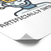 Kunstmatig intelligent tekstontwerp poster (Hoek)