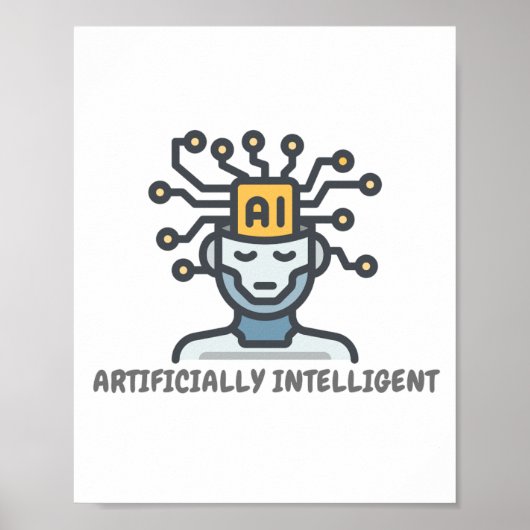Kunstmatig intelligent tekstontwerp poster (Voorkant)