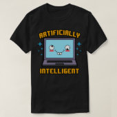 Kunstmatig intelligente grappige AI computermeme T-shirt (Design voorkant)