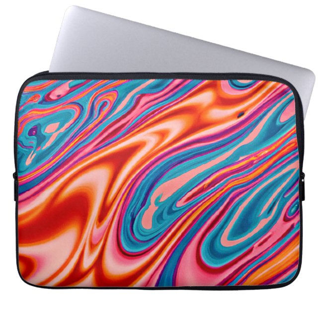 Kunstmatig kleurenschema laptop sleeve (Voorkant)