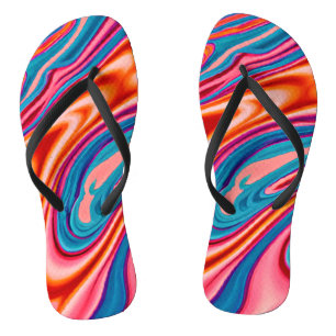 Kunstmatig kleurenschema teenslippers