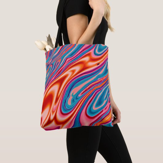 Kunstmatig kleurenschema tote bag (Dichtbij)