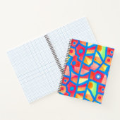 Kunstmatig kleurrijk abstract geometrisch patroon notitieboek (Binnen)