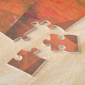 Kunstmatig kleurrijk veelhoekmodel legpuzzel (Zijkant)