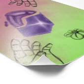 Kunstmatig leven foto afdruk (Hoek)