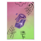 Kunstmatig leven foto afdruk (Voorkant)