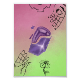 Kunstmatig leven foto afdruk