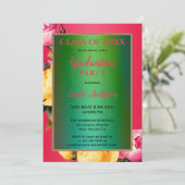 Kunstmatig Mexicaans geïnspireerd Floraal Afstuder Kaart (Staand voorkant)