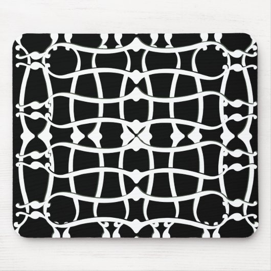 Kunstmatig monochromatische patroon muismat (Voorkant)