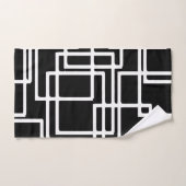 Kunstmatig ontwerp dat de witte vierkanten met elk bad handdoek (Handdoek)