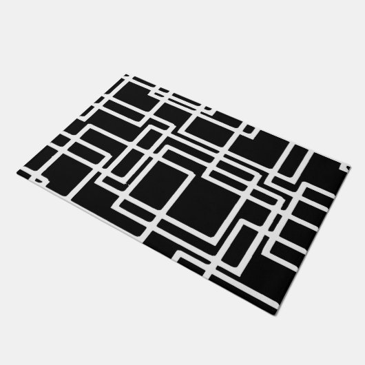 Kunstmatig ontwerp dat de witte vierkanten met elk deurmat (Schuin)