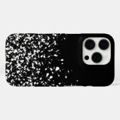 Kunstmatig ontwerp in zwart-wit Case-Mate iPhone case (Achterkant (horizontaal))