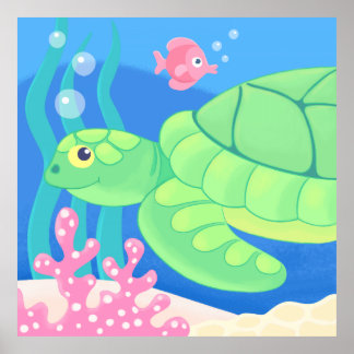 kunstmatig poster - schattig tropisch decor