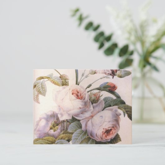  kunstmatig Roos Briefkaart voor anjerventilator (Staand voorkant)