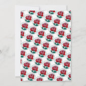 Kunstmatig Roos, tuinpartij Kaart (Achterkant)