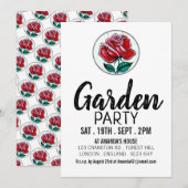 Kunstmatig Roos, tuinpartij Kaart (Voorkant / Achterkant)