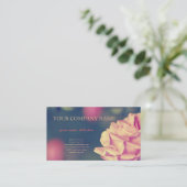 Kunstmatig Roos Visitekaartje (Staand voorkant)