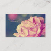Kunstmatig Roos Visitekaartje (Achterkant)