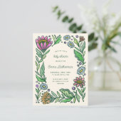 Kunstmatig Scandinavisch Baby shower Briefkaart (Staand voorkant)