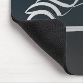 Kunstmatig silhouette motorbike muismat (Hoek)