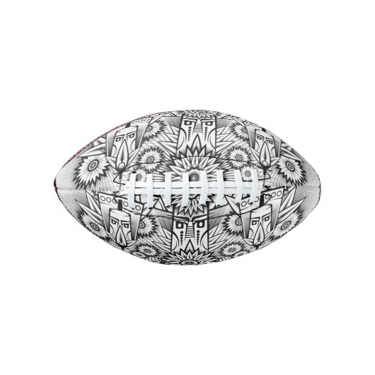 Kunstmatig tribaal ontwerp american football (Voorkant)