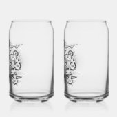 Kunstmatig tribaal ontwerp blikvorm glas (Links)