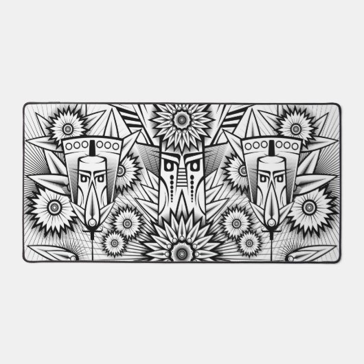 Kunstmatig tribaal ontwerp bureaumat (Voorkant)