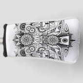 Kunstmatig tribaal ontwerp golfheadcover (Voorkant)