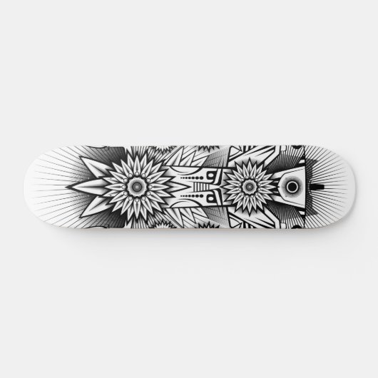 Kunstmatig tribaal ontwerp persoonlijk skateboard (Horizontaal)