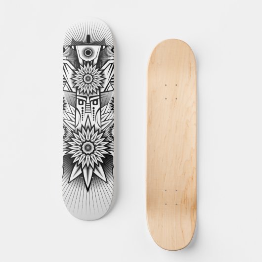 Kunstmatig tribaal ontwerp persoonlijk skateboard (Voorkant)