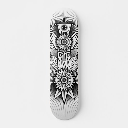 Kunstmatig tribaal ontwerp persoonlijk skateboard (Voorkant)