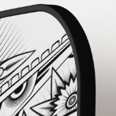 Kunstmatig tribaal ontwerp pickleball paddle (Links Detail)