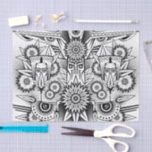 Kunstmatig tribaal ontwerp tissuepapier (Craft)