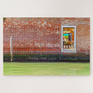 Kunstmatig uitzicht van een muur met een deur, Ven Legpuzzel