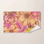 Kunstmatig Victoriaans Roze Tone Floral Pattern Bad Handdoek (Handdoek)