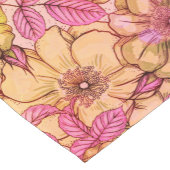 Kunstmatig Victoriaans Roze Tone Floral Pattern Korte Tafelloper (Hoek)