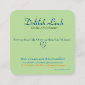 Kunstmatig Visitekaartje (Achterkant)