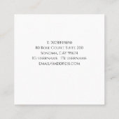 Kunstmatig Visitekaartje (Achterkant)